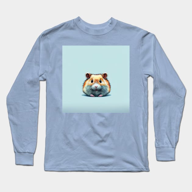 Cute Hamster Long Sleeve T-Shirt by Geminiartstudio